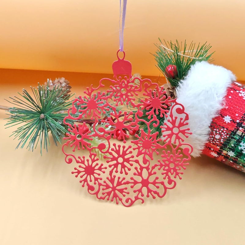 Feemkota Christmas Snowflake Bell Die Cuts for Card Making Christian Theme Stamps Cutting Dies for DIY Paper Scrapbooking Crafts Embossing Decorations - Image 1